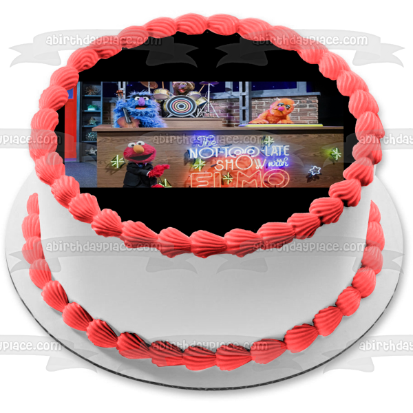 The Not-Too-Late Show with Elmo House Band Members Mama Bear Herry Freddy Edible Cake Topper Image ABPID52454 For Sale