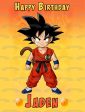 Young Goku Dbz Dragon Ball Z Anime Animated Series Happy Birthday Personalized Name Edible Cake Topper Image ABPID53185 For Discount