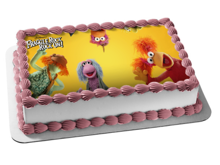 Fraggle Rock: Rock On! Red Fraggle Gobo Fraggle Monkey Fraggle Edible Cake Topper Image ABPID52470 Online now