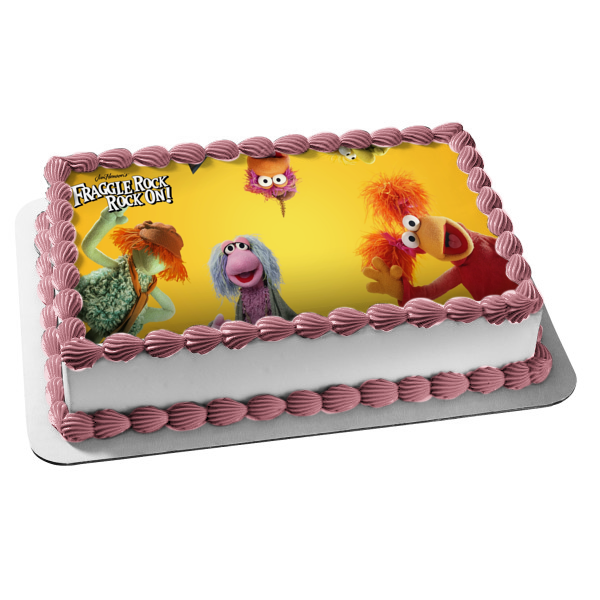 Fraggle Rock: Rock On! Red Fraggle Gobo Fraggle Monkey Fraggle Edible Cake Topper Image ABPID52470 Online now