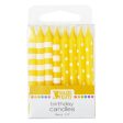 Yellow Stripes & Dots Specialty Candles Online Sale