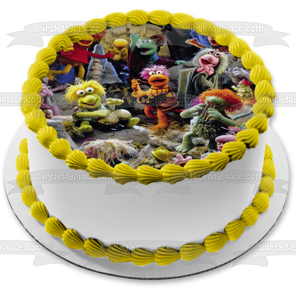 Fraggle Rock: Rock On! Gobo Fraggle Red Fraggle Mokey Fraggle Boober Fraggle Edible Cake Topper Image ABPID52469 Online now