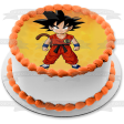 Young Goku Dbz Dragon Ball Z Anime Animated Series Happy Birthday Personalized Name Edible Cake Topper Image ABPID53185 For Discount