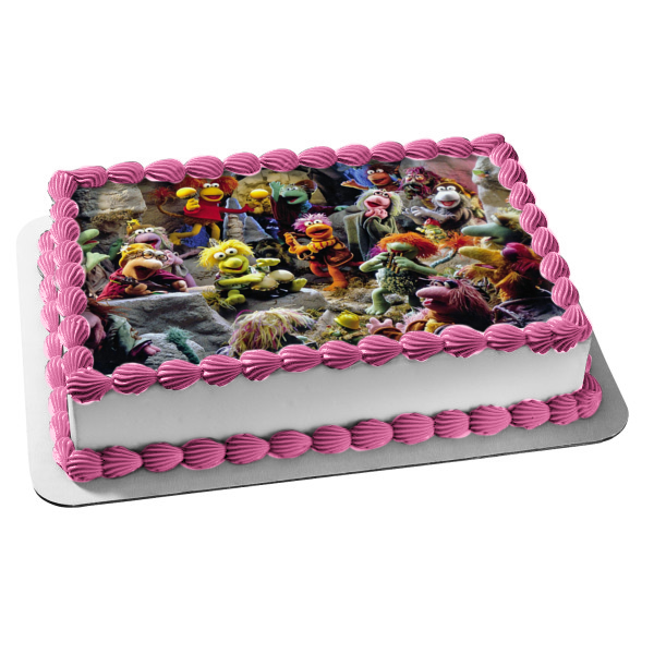 Fraggle Rock: Rock On! Gobo Fraggle Red Fraggle Mokey Fraggle Boober Fraggle Edible Cake Topper Image ABPID52469 Online now