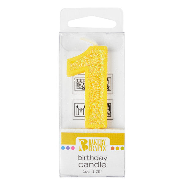 1 Mini Glitter Numeral Candle Online Sale