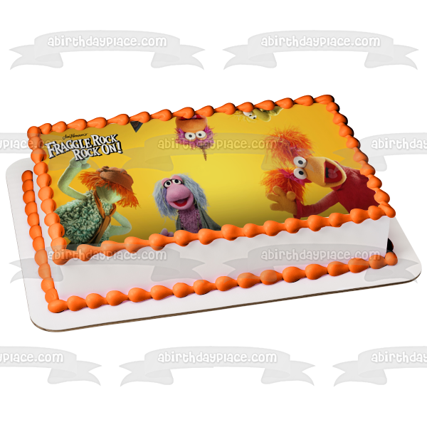 Fraggle Rock: Rock On! Red Fraggle Gobo Fraggle Monkey Fraggle Edible Cake Topper Image ABPID52470 Online now