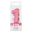 1 Mini Glitter Numeral Candle Online Sale