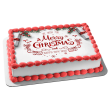 We Wish You Merry Chirstmas and Happy New Year Christmas Decorations Edible Cake Topper Image ABPID53106 For Discount