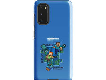 Minecraft Caves & Cliffs Create, Explore, Survive Tough Phone Case - Samsung For Cheap