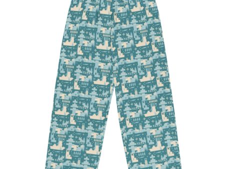 Minecraft Blue Holiday Pattern Lounge Pant Cheap