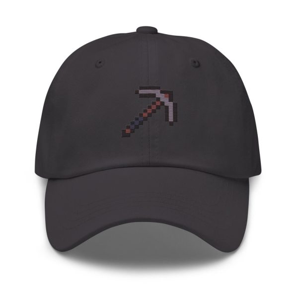 Minecraft Netherite Pickaxe Embroidered Classic Dad Hat Fashion