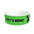 Minecraft Creeper Survival Mode Personalized Pet Bowl Cheap