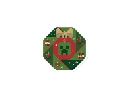 Minecraft Holiday Creeper Die Cut Magnet Discount