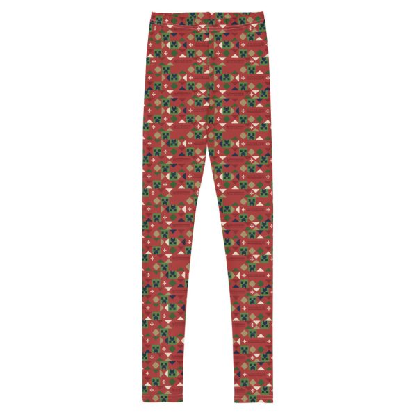 Minecraft Holiday Creeper Pattern Kids Leggings Fashion