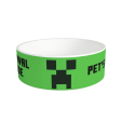 Minecraft Creeper Survival Mode Personalized Pet Bowl Cheap