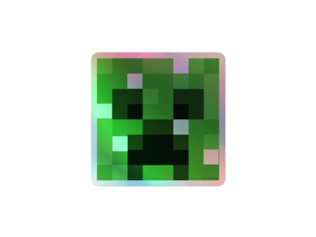 Minecraft Creeper Holographic Sticker Online