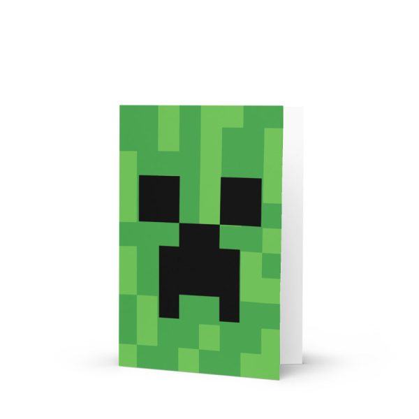 Minecraft Creeper Greeting Card Hot on Sale