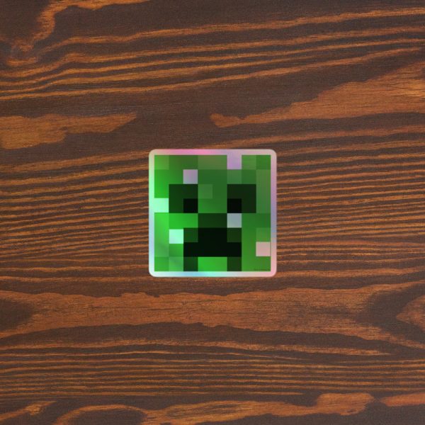 Minecraft Creeper Holographic Sticker Online