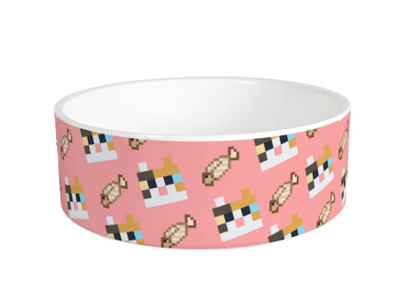 Minecraft Tamed Cat Pet Bowl Hot on Sale