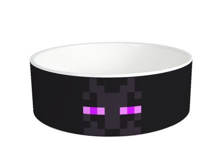 Minecraft Enderman Big Face Personalized Pet Bowl Hot on Sale